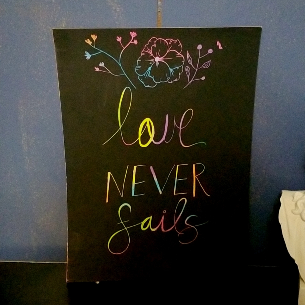 Love Never Fails Etch